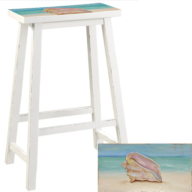 Conch Bar Height 29"  Barstool