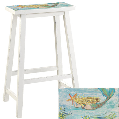 Blonde Mermaid Bar Height 29"  Barstool