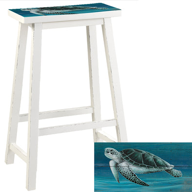 Blue Turtle Bar Height 29"  Barstool