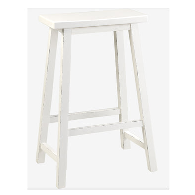 White Bar Height 29"  Barstool