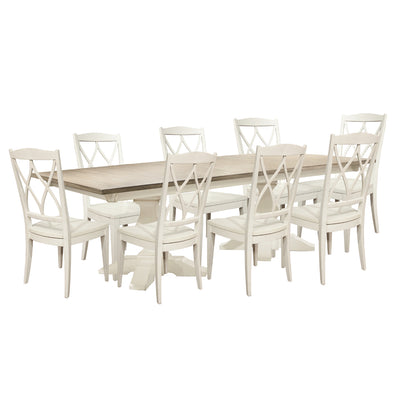 Meri Rectangular Dining Table With Eight Chairs